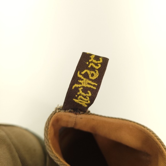 Dr Martens Mayport Boots Mens Size 12 Tan Suede Twill Canvas Desert Chukka - Picture 8 of 11